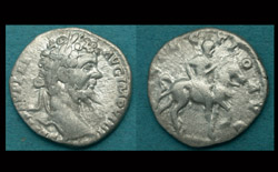 Septimius Severus, Denarius, Mounted for Battle Reverse, Historically Important Issue!